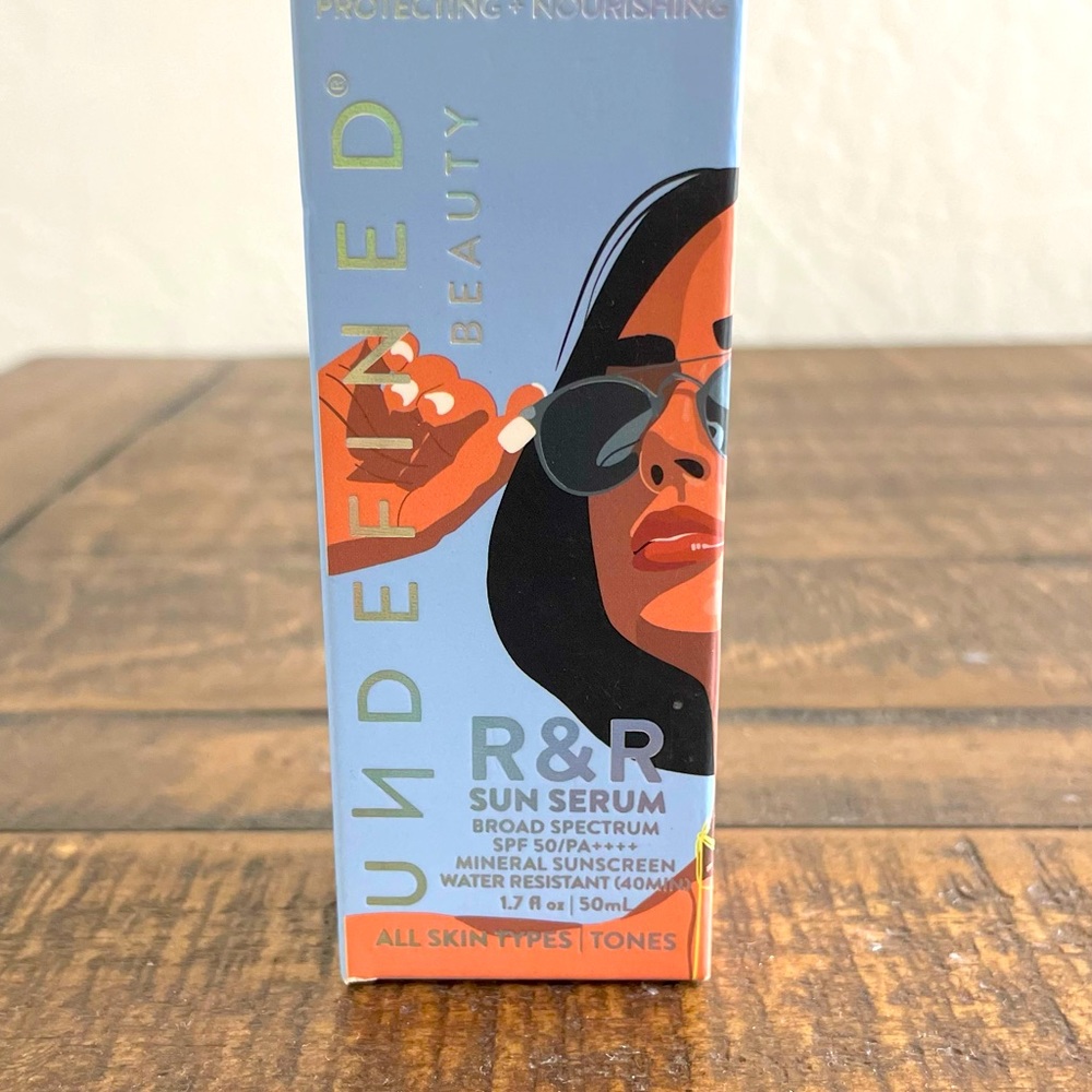 Undefined Beauty R&R Sun Serum Broad Spectrum SPF 50/PA Ex 01/25  NWB Sunscreen